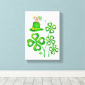 Stretched Canvas print St. Patrick's Day (Insitu (Houten vloer))