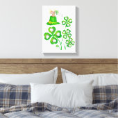 Stretched Canvas print St. Patrick's Day (Insitu (Slaapkamer))