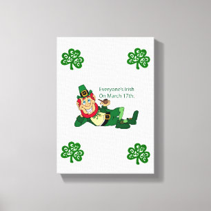 Stretched Canvas print St. Patrick's Day