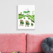 Stretched Canvas print St. Patrick's Day (Insitu (Woonkamer))