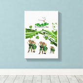Stretched Canvas print St. Patrick's Day (Insitu (Houten vloer))