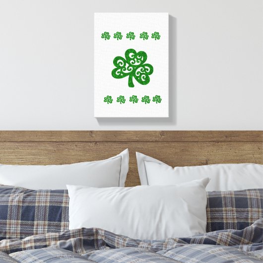 Stretched Canvas print St. Patrick's Day (Insitu (Slaapkamer))