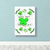 Stretched Canvas print St. Patrick's Day (Insitu (Houten vloer))