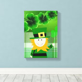 Stretched Canvas print St. Patrick's Day (Insitu (Houten vloer))