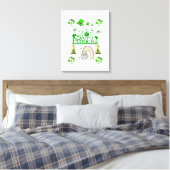 Stretched Canvas print St. Patrick's Day (Insitu (Slaapkamer))