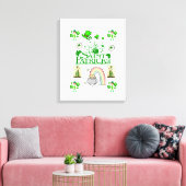 Stretched Canvas print St. Patrick's Day (Insitu (Woonkamer))