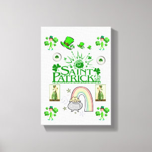 Stretched Canvas print St. Patrick's Day