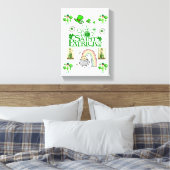 Stretched Canvas print St. Patrick's Day (Insitu (Slaapkamer))