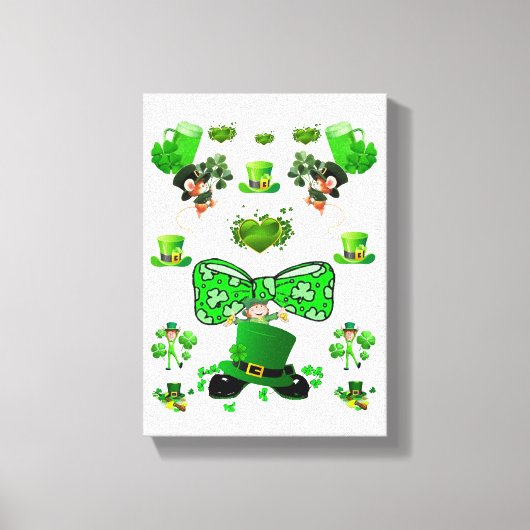Stretched Canvas print St. Patrick's Day (Voorkant)