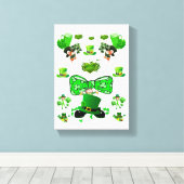 Stretched Canvas print St. Patrick's Day (Insitu (Houten vloer))