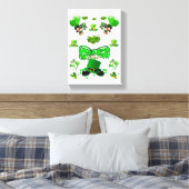 Stretched Canvas print St. Patrick's Day (Insitu (Slaapkamer))