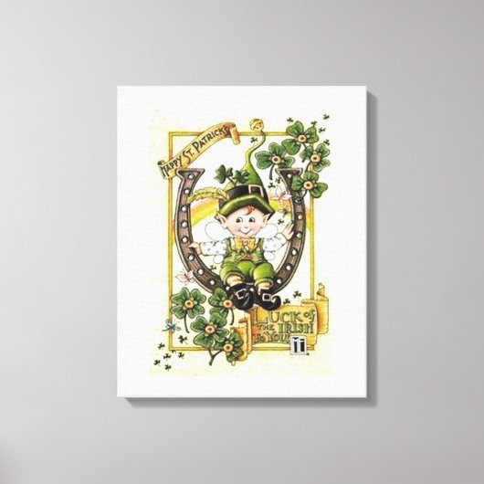 Stretched Canvas print St. Patrick's Day (Voorkant)