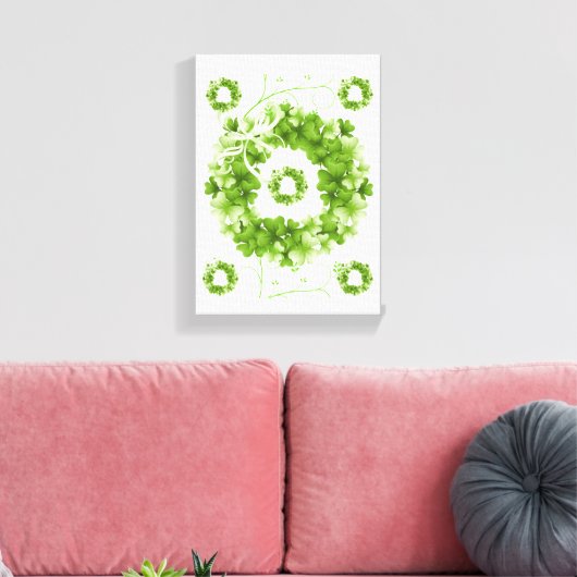 Stretched Canvas print St. Patrick's Day (Insitu (Woonkamer))