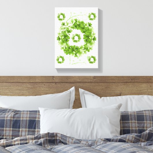 Stretched Canvas print St. Patrick's Day (Insitu (Slaapkamer))