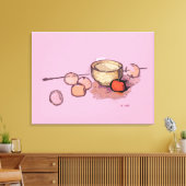 Stretched Canvas print 'STL #1' (Insitu (Woonkamer))