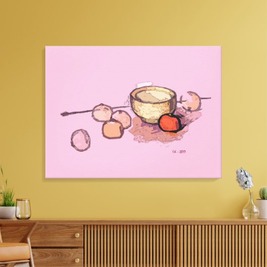 Stretched Canvas print 'STL #1' (Insitu (Woonkamer))