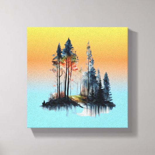 Stretched Canvas Print - Strand (Voorkant)