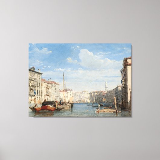 Stretched Canvas Print the frand canal (Voorkant)
