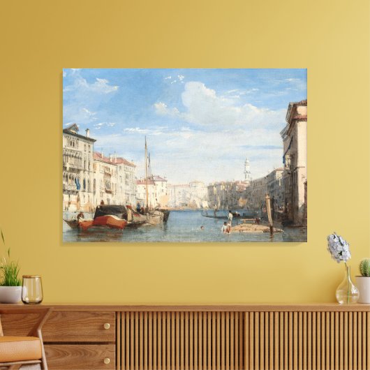 Stretched Canvas Print the frand canal (Insitu (Woonkamer))