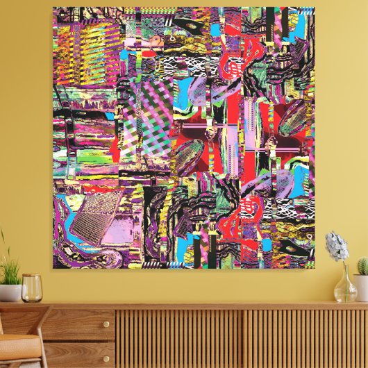 Stretched Canvas Print – Urban Fractals (Insitu (Woonkamer))