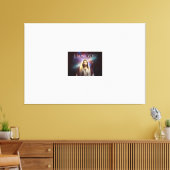 Stretched Canvas Print van Heer Jezus (Insitu (Woonkamer))