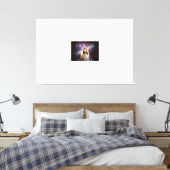 Stretched Canvas Print van Heer Jezus (Insitu (Slaapkamer))