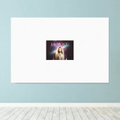 Stretched Canvas Print van Heer Jezus (Insitu (Houten vloer))