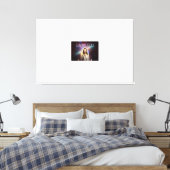 Stretched Canvas Print van Heer Jezus (Insitu (Slaapkamer))