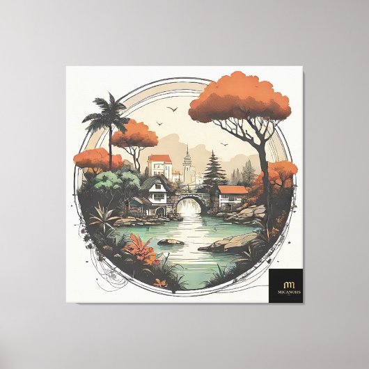 Stretched Canvas Print XIV 1 (Voorkant)