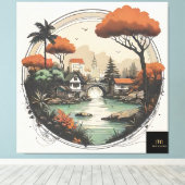 Stretched Canvas Print XIV 1 (Insitu (Houten vloer))