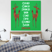 Stretched Canvas - Santa's Rendier - Rudolph Afdruk (Insitu (Slaapkamer))