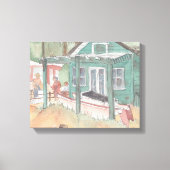 Stretched Canvas "Waterverf schetsen/kristalcove" (Voorkant)