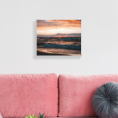 Stretched canvas with beach waves image afdruk (Insitu (Woonkamer))
