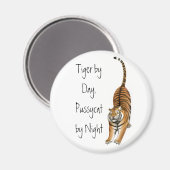 Stretching Bengal Tijger Magnet (Voorkant / Achterkant)