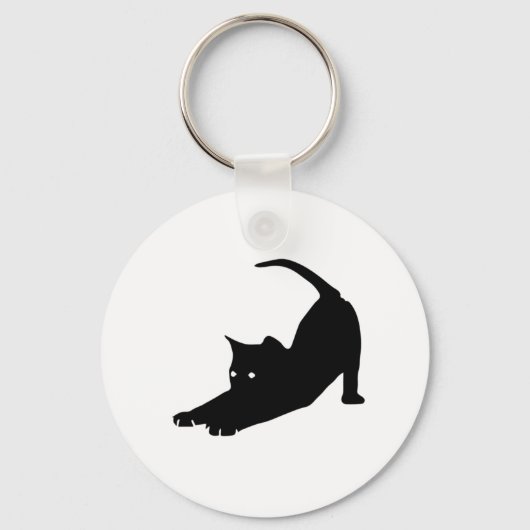 Stretching Cat Sleutelhanger (Voorkant)