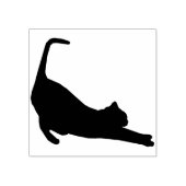 Stretching kat silhouet art stempel (Afrduk)