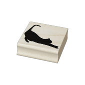 Stretching kat silhouet art stempel (Stempel)