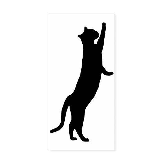 Stretching kat silhouet art stempel (Afrduk)