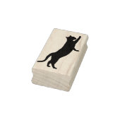 Stretching kat silhouet art stempel (Stempel)
