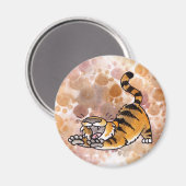 Stretching Tiger Magnet (Voorkant / Achterkant)