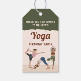 Stretching Women Yoga Birthday Party Thank You Cadeaulabel