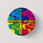 STRETFORD SPARKLE - BADGE RONDE BUTTON 3,2 CM (Voorkant)