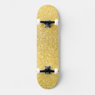 Strets van goud, goudglitterskateboard persoonlijk skateboard