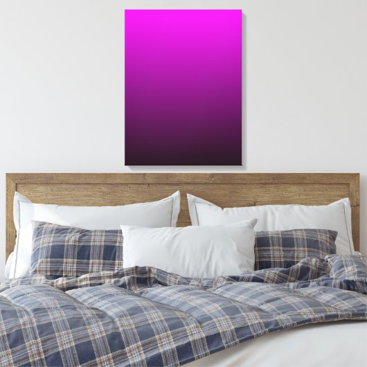 Strette Canvas Afdrukken Paarse zwarte RV (Insitu (Slaapkamer))