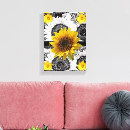 Strette Canvas Print Moederdag Sunflower (Insitu (Woonkamer))