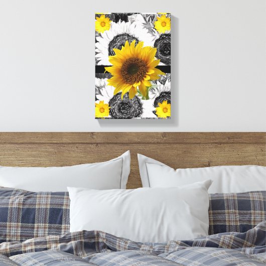 Strette Canvas Print Moederdag Sunflower (Insitu (Slaapkamer))