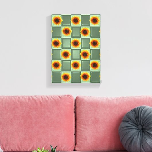 Strette Canvas Print Moederdag Sunflower (Insitu (Woonkamer))