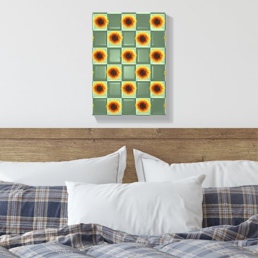 Strette Canvas Print Moederdag Sunflower (Insitu (Slaapkamer))