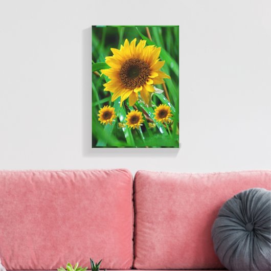 Strette Canvas Print Moederdag Sunflower (Insitu (Woonkamer))