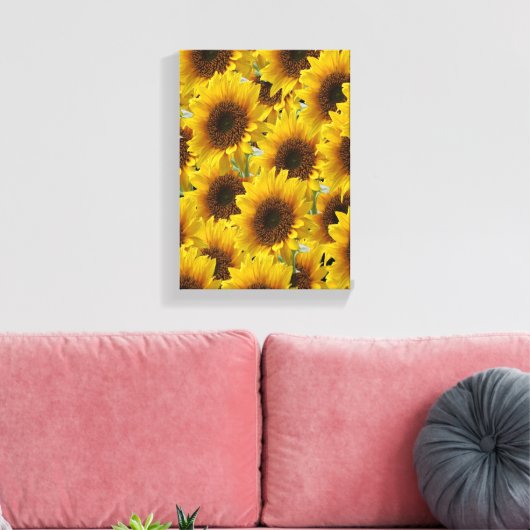 Strette Canvas Print Moederdag Sunflower (Insitu (Woonkamer))